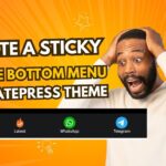 Sticky Mobile Bottom Menu in GeneratePress Theme